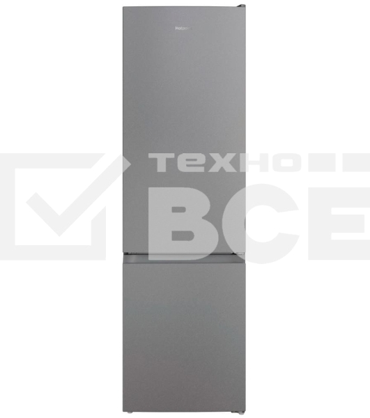 Холодильник Hotpoint HT 4200 S серебристый двухкамерный 247/78л морозилка снизу, No Frost