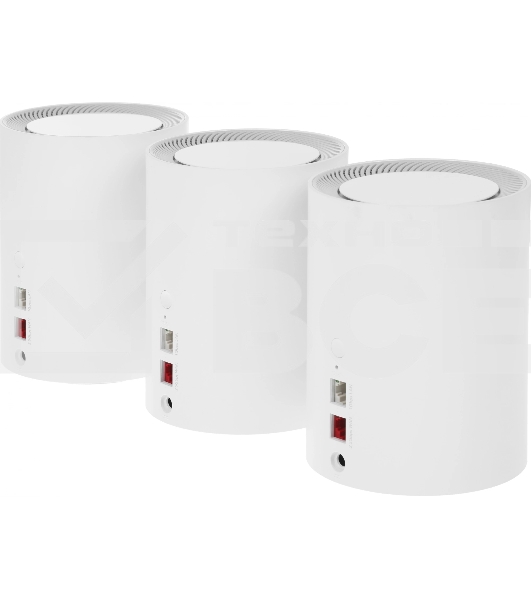 Бесшовный Mesh роутер Cudy M3000 (M3000(3-PACK) WHITE) AX3000 100/1000/2500BASE-T белый (упак.:3шт)