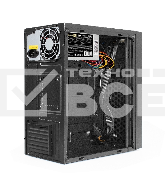 Компьютерный корпус Minitower ExeGate BAA-113-AA500 (mATX, БП AA500 с вент. 8см, 2*USB, аудио, черный)