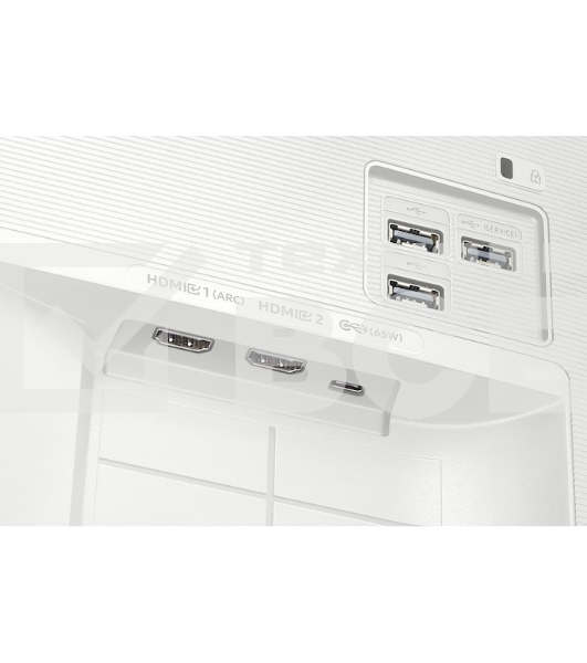 Монитор 32' Samsung Smart Monitor M7 S32FM703UI VA 3840x2160, 60 Гц, 4 мс, 16:9, 300 кд/м², 2xHDMI 2.0, USB-C (65 Вт PD), USB Hub (3x USB-A), динамики (2x10 Вт), HDR10+, Tizen OS, Wi-Fi 5, Bluetooth 5.2, пульт ДУ, белый