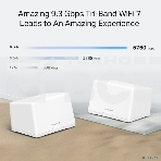 Домашняя Mesh Wi-Fi 7 система Mercusys Halo H47BE(3-pack) BE9300, фото 1