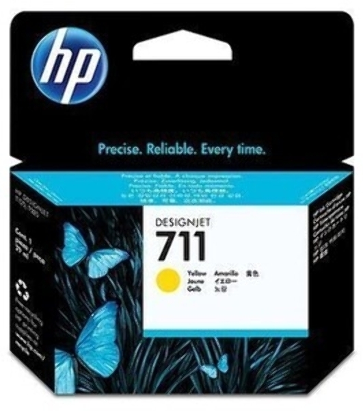 Картридж струйный HP №711 CZ132A желтый для HP DJ T120/T520 (29мл)