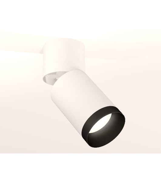 Комплект накладного поворотного светильника Ambrella light XM6312041 SWH/WH/PBK белый песок/белый/черный полированный MR16 GU5.3 (A2220, C6312, N6131)