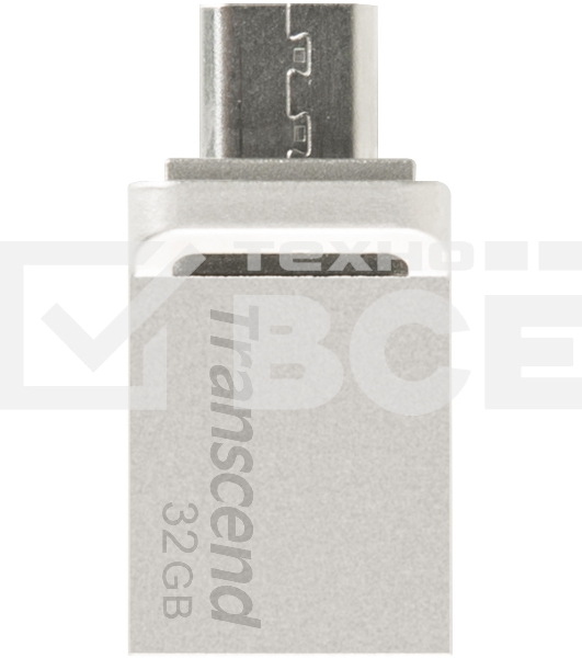 Флеш диск Transcend 32GB JetFlash 880, USB 3.0 OTG ,Металл