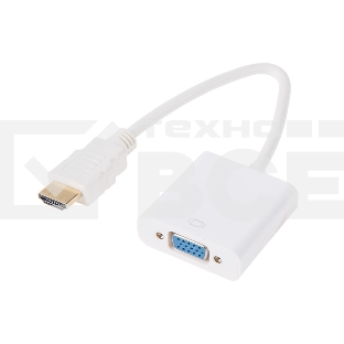 Переходник штекер HDMI - гнездо VGA, провод  REXANT