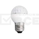 Лампа шар e27 9 LED  Ø50мм красная, фото2