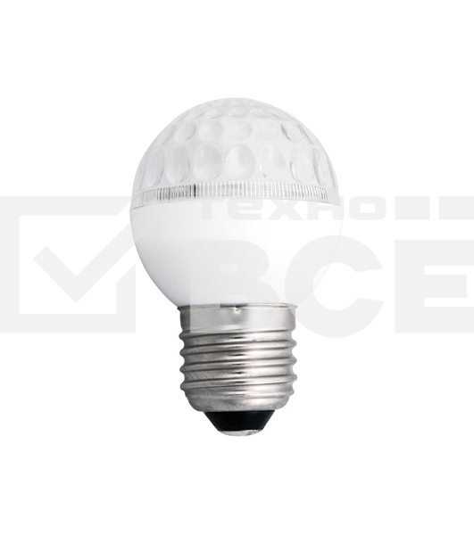 Лампа шар e27 9 LED  Ø50мм красная