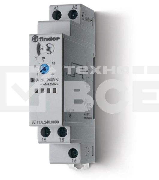 Реле времени 1CO 16А FINDER 801102400000