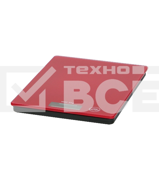 Кухонные весы Willmark WKS-511D (5кг., 385г, 203*153мм, цвета в ассортименте) (Красный)