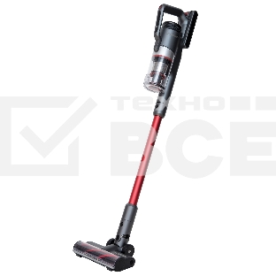 Пылесос вертикальный Starwind SCH9945 серебристый/красный, питание от аккумулятора, 170 Вт, уборка сухая, пылесборник 0.4 л
