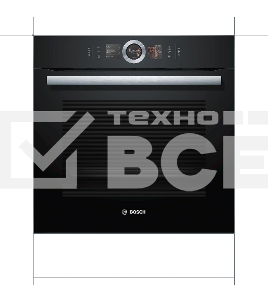 Электрический духовой шкаф Bosch HSG636BB1