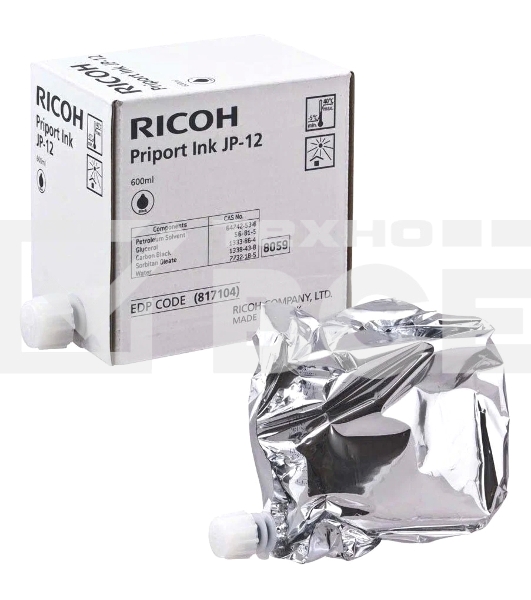 Краска Ricoh JP1210/1250/3000/Nashuatec CP308/b/4 (фл,600 мл) (JP-12/817104)