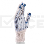 Перчатки трикотажные для ремонтных и строительных работ, с ПВХ точкой, 7 класс Россия, фото3