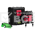 Лазерный уровень CRX-30G, 30 м, зеленый луч, батарейки, резьба 5/8