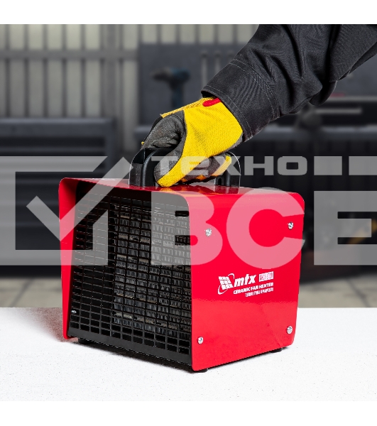 Тепловая пушка керамическая MTX SHCL-3000, квадратная, 230 В, 480 м3/ч, 1/3 кВт