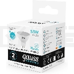 Лампа GAUSS LED Elementary 13526 MR16 GU5.3 5.5W 4100К1/10/100, фото7