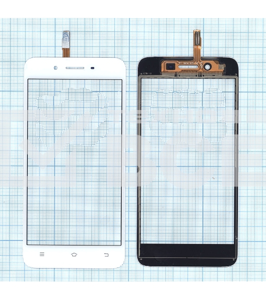Сенсорное стекло (тачскрин) для Vivo Y53 (Y53i), белое