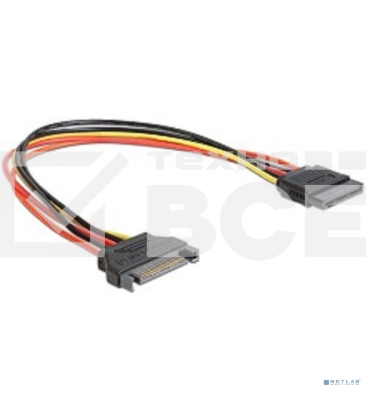 Удлинитель кабеля питания SATA Cablexpert CC-SATAMF-02, 15pin(M)/15pin(F), 50см