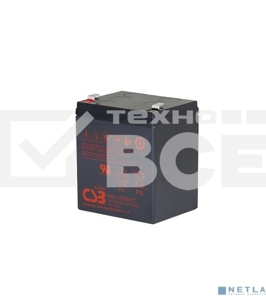 Батарея CSB HRL 1225W (12V 6Ah) F2
