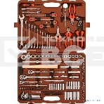 Набор головок OMBRA OMT150S 1/4'' 3/8'' 1/2''dr 4-30мм аксессуары комб.ключи 8-22мм  150 пр, фото 1