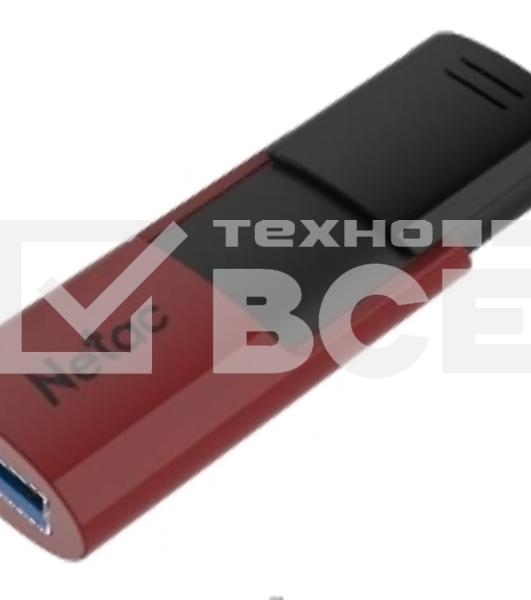 Флеш диск USB Drive Netac U182 NT03U182N-256G-30RE, USB3.0 256GB, retail version, черный/красный