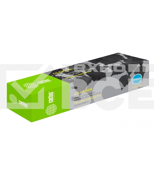 Картридж лазерный Cactus CS-CF352A желтый (1000 стр.) для HP M176/M177