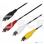 Шнур Rexant (17-0207) 3х3 RCA 10М, фото 1