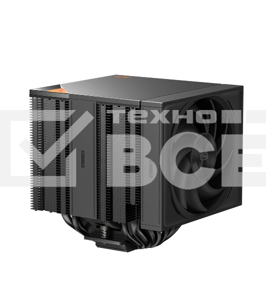 Кулер для процессора PCCooler RZ820 BK (289W, 4-pin PWM, 165mm, Al/Cu, 4x8mm+4x6mm, 1x140mm+1x150mm, 71.9CFM/86.7CFM, 27.1dBA/32dBA, 1500RPM/2200RPM, S: 1851/1700/1200/20XX/115X, AM5/AM4, black)
