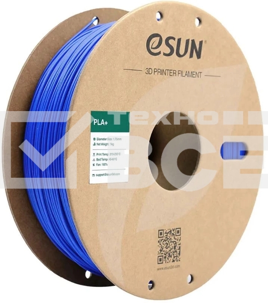 Пластик для принтера 3D Esun PLA+175U1 PLA d1.75мм 1кг 1цв. синий