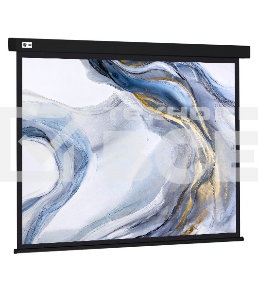 Экран Cactus 180x180см Wallscreen CS-PSW-180X180-BK 1:1 настенно-потолочный рулонный черный