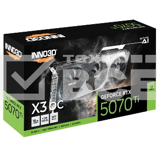 Видеокарта INNO3D RTX 5070 Ti X3 OCRTX5070Ti, HDMI, DP*3, 16G,D7