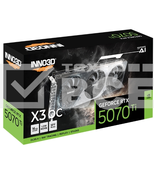 Видеокарта INNO3D RTX 5070 Ti X3 OCRTX5070Ti, HDMI, DP*3, 16G,D7