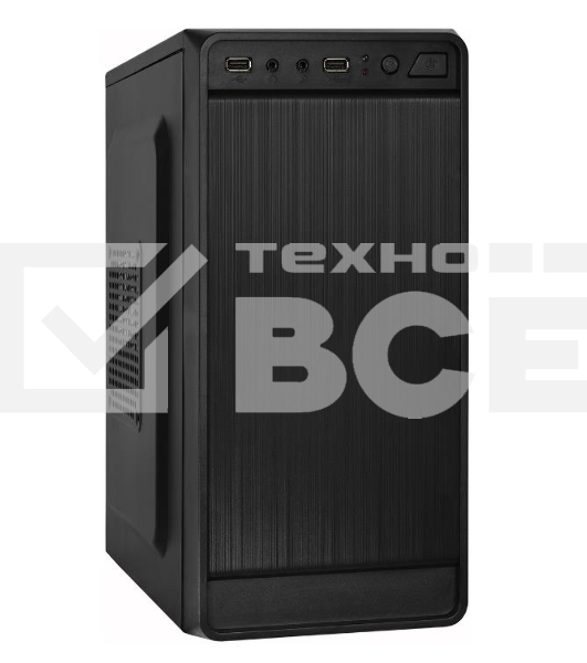 Компьютерный корпус Exegate BAA-108, черный, EX283122RUS Minitower, mATX, <без БП>, 2*USB, Audio