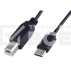 Кабель USB2.0 Гарнизон GCC-USB2-CMBM-3M, Type-C/BM, медь, 3м, черный, пакет, фото4