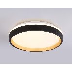 Светодиодный светильник RGB Ambrella light FZ604 BK/GD черный/золото IP20 46W 3000K-6500K+RGB D390*80 (ПДУ ИК), фото 1
