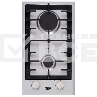 Встраиваемая газовая варочная поверхность Beko HDCG 32221 FX, Нержавеющая сталь