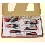 Набор отверток Matrix сталь s2 двухкомпонентные рукоятки 6шт, фото 1