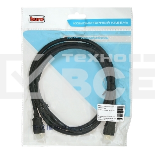Кабель аудио-видео Buro HDMI (m)/HDMI (m) 1.8м. позолоченные контакты черный BHP HDMI 2.0-1.8