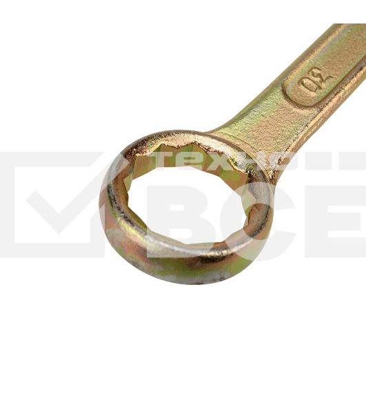 Ключ комбинированный Rexant 30 мм, желтый цинк