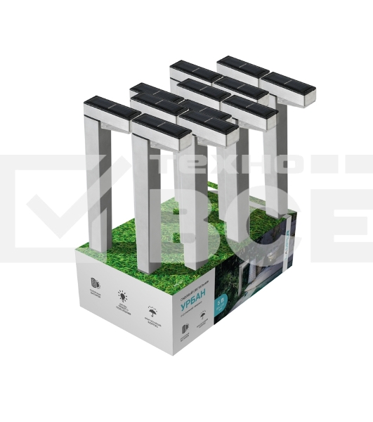 Светильник садовый LAMPER Урбан LED с солнечной панелью и аккумулятором