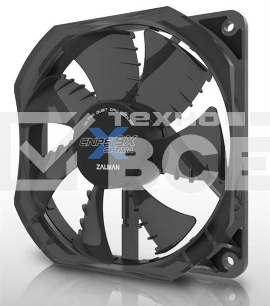 Кулер для процессора Zalman CNPS9X OPTIMA серебристый/черный, 120 мм, алюминий/медь, 1500 об/мин, 26 дБ, 4 pin, 180 Вт, 156 мм