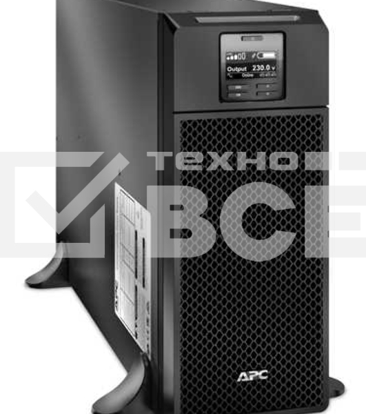 Источник бесперебойного питания APC Smart-UPS SRT SRT6KXLI 6000Вт 6000ВА черный