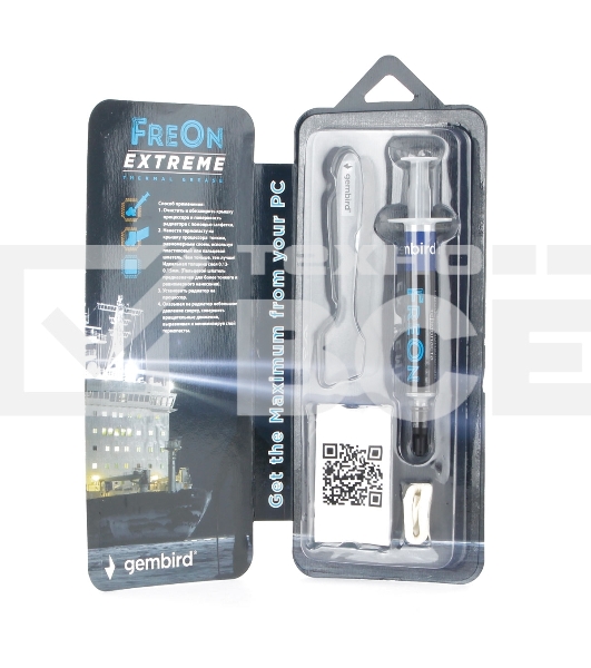 Термопаста Gembird FreOn Extreme GF-41-1.5 для радиаторов, 2 г, шприц