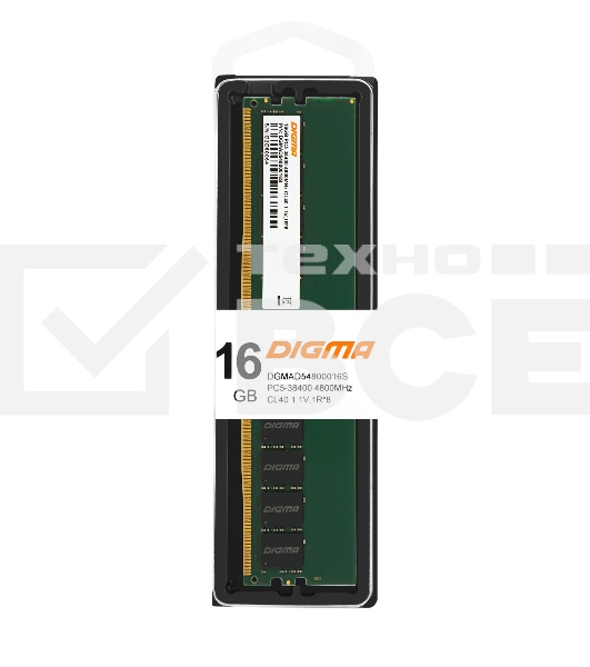 Оперативная память Digma, DDR5, 16GB (1x16GB), 4800MHz, CL40