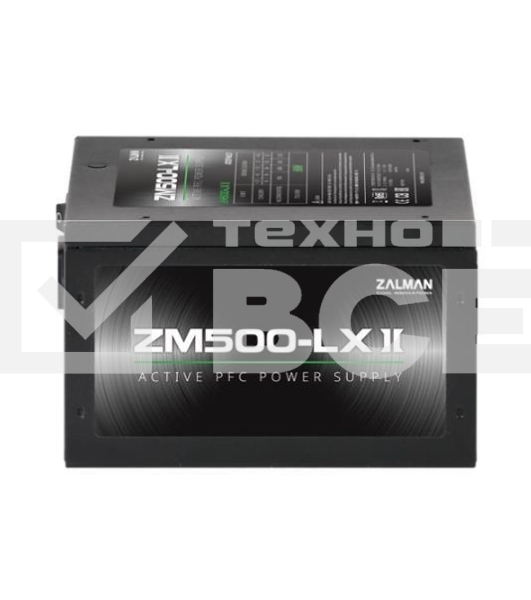 Блок питания Zalman ZM500-LXII, 500Вт, 120мм, черный