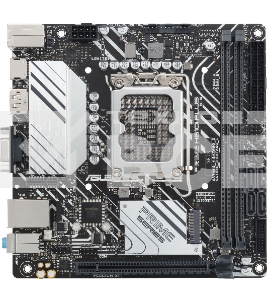 Материнская плата ASUS PRIME H610I-PLUS-CSM, LGA 1700, Intel H610, 2xDDR5, 4xSATA, 1xM.2 PCIe 3.0 x4, 1xPCIe 4.0 x16, 1xHDMI, 1xDP, 1xVGA, 2xUSB-A 3.2 Gen 1, 2xUSB-A 2.0, 1x 1Gb LAN, 3x3.5 мм, 7.1, Mini-ITX