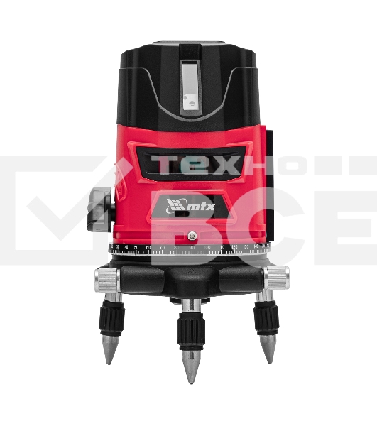 Лазерный уровень CRX-30G, 30 м, зеленый луч, батарейки, резьба 5/8