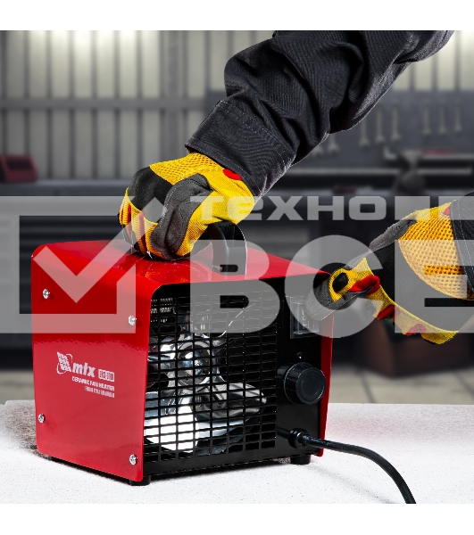 Тепловая пушка керамическая MTX SHCL-3000, квадратная, 230 В, 480 м3/ч, 1/3 кВт