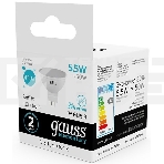 Лампа GAUSS LED Elementary 13526 MR16 GU5.3 5.5W 4100К1/10/100, фото8
