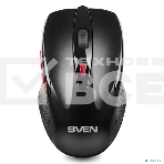 Мышь беспроводная SVEN RX-450W черный, 3200 dpi, радиоканал, USB, кнопки - 6, фото2